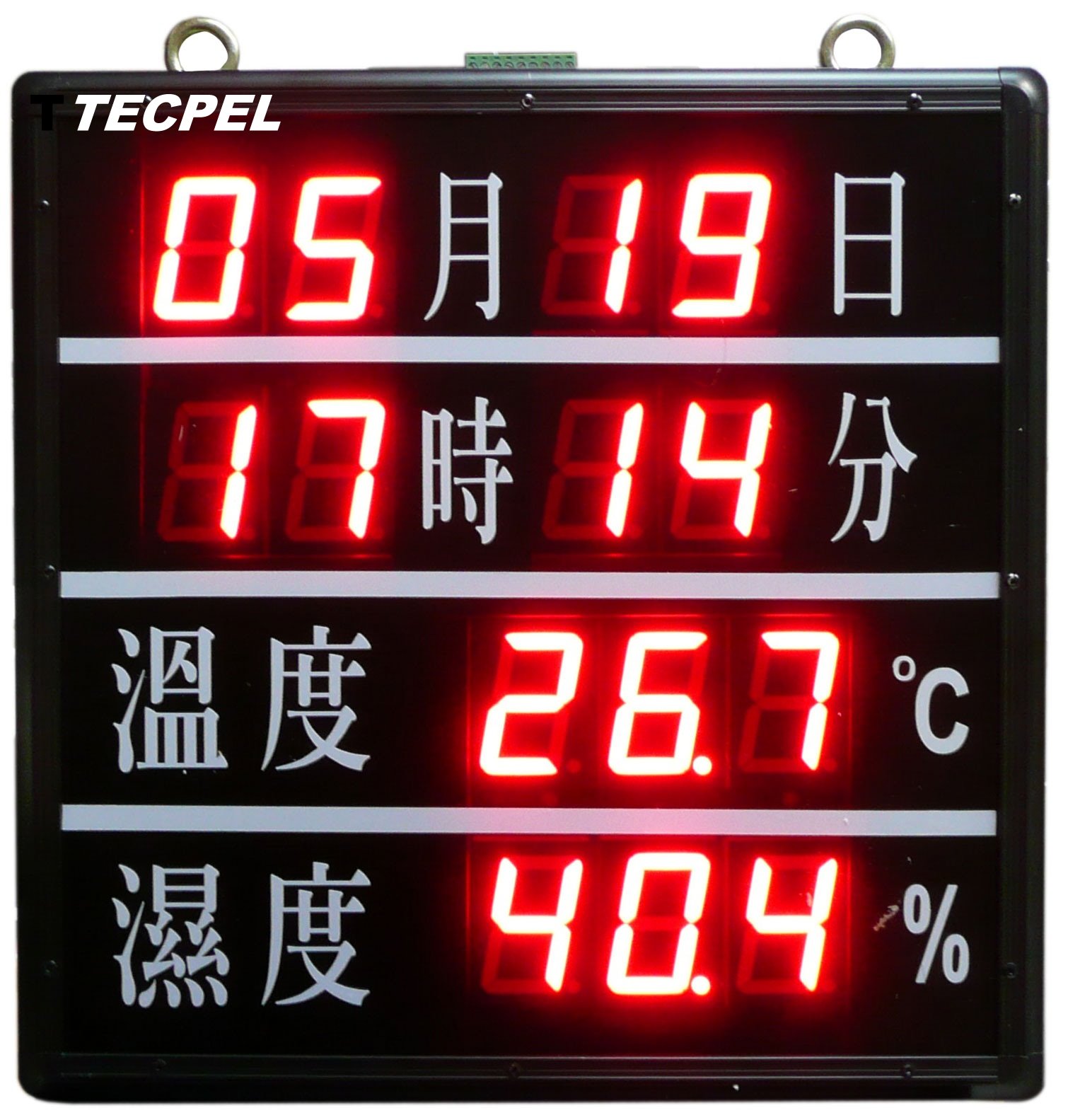 TRH-3306DTY 日期時間/溫濕度看板